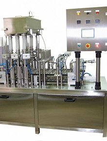 Шестирядный автомат модель TDP-3L-6 для фасовки пастообразных/жидких или сыпучих продуктов