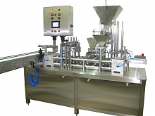 Двухрядный автомат модель ТDP-3L-2 для фасовки пастообразных/жидких или сыпучих продуктов