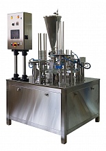 Автомат модель TPL для фасовки пастообразных/жидких и сыпучих продуктов в пластиковые/бумажные стаканы