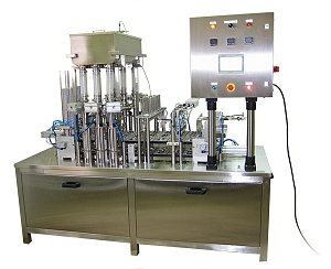 Шестирядный автомат модель TDP-3L-6 для фасовки пастообразных/жидких или сыпучих продуктов